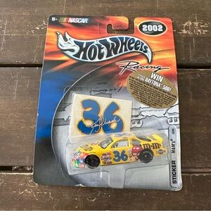 VINTAGE NASCAR Hot Wheels 2002 M&M's Racing Team Ken Schrader #36 Car NIB